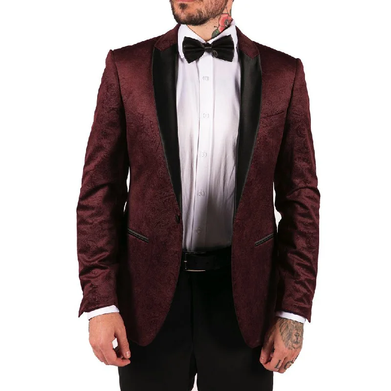 Save up to 70% clothing – Shop now for the best deals. Mens Marc Darcy Velvet Paisley Wine Black Blazer Tuxedo Dinner Jacket Smart Casual Save up to 70% clothing – Shop now for the best deals. Mens Marc Darcy Velvet Paisley Wine Black Blazer Tuxedo Dinner Jacket Smart Casual