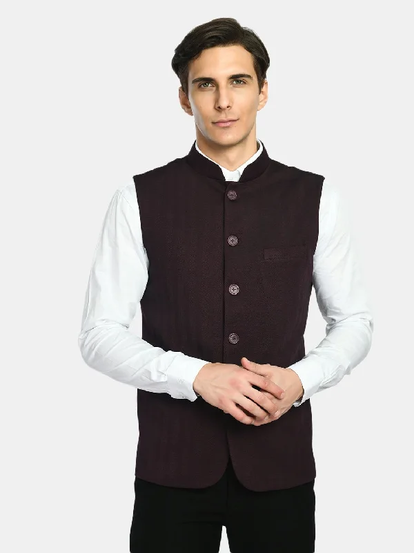 Shop affordable clothing – Limited-time only! Men's Solid Knitted Slim Fit Nehru Jacket Shop affordable clothing – Limited-time only! Men's Solid Knitted Slim Fit Nehru Jacket