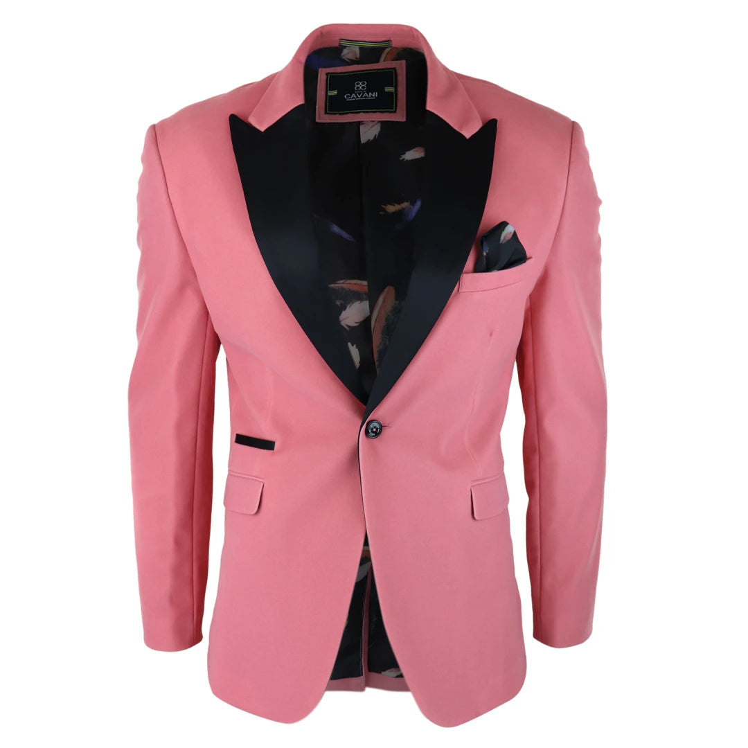 Mens Velvet Blazer Tuxedo Jacket Black Satin Lapel Pastel Blue Pink Green