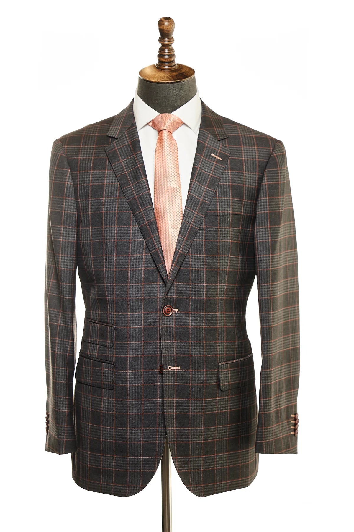 Exclusive online offer: Save 30% on all men's clothing. Modern Fit Grey and Red Plaid Windowpane Sport Jacket B-HB-M3 Exclusive online offer: Save 30% on all men's clothing. Modern Fit Grey and Red Plaid Windowpane Sport Jacket B-HB-M3