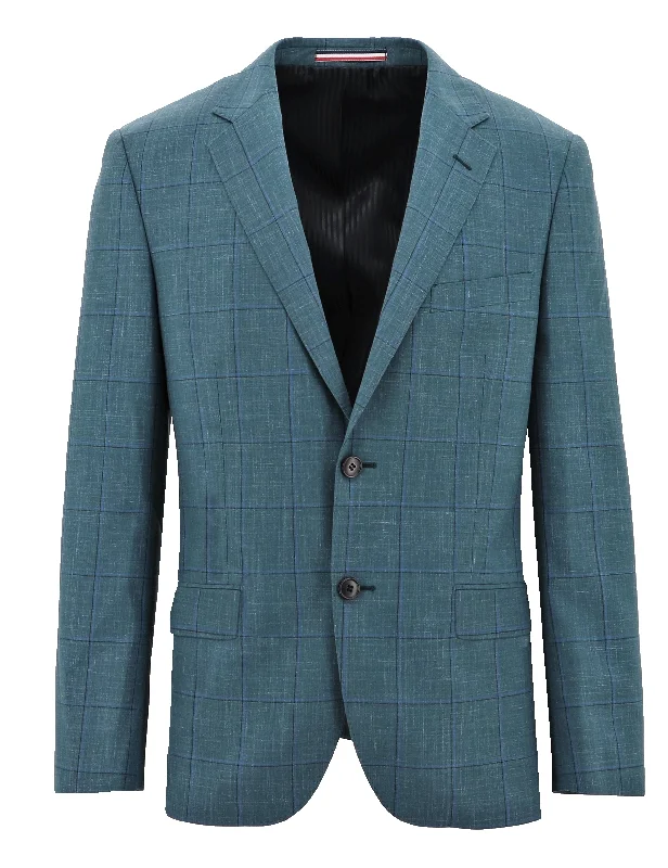 Shop stylish, comfortable men’s clothing at discounted prices.  Parker Buggy Teal Checked Sports Jacket