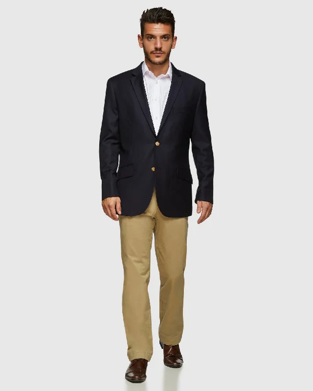 Save more with bundle deals on men’s fashion items.  PGH Navy Pure Wool Blazer