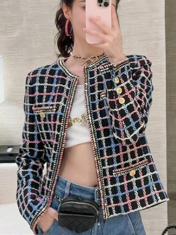 Save on trendy clothing for every season –Shoppers get exclusive deals. Plaid Casual Tweed Jacket Women Save on trendy clothing for every season –Shoppers get exclusive deals. Plaid Casual Tweed Jacket Women