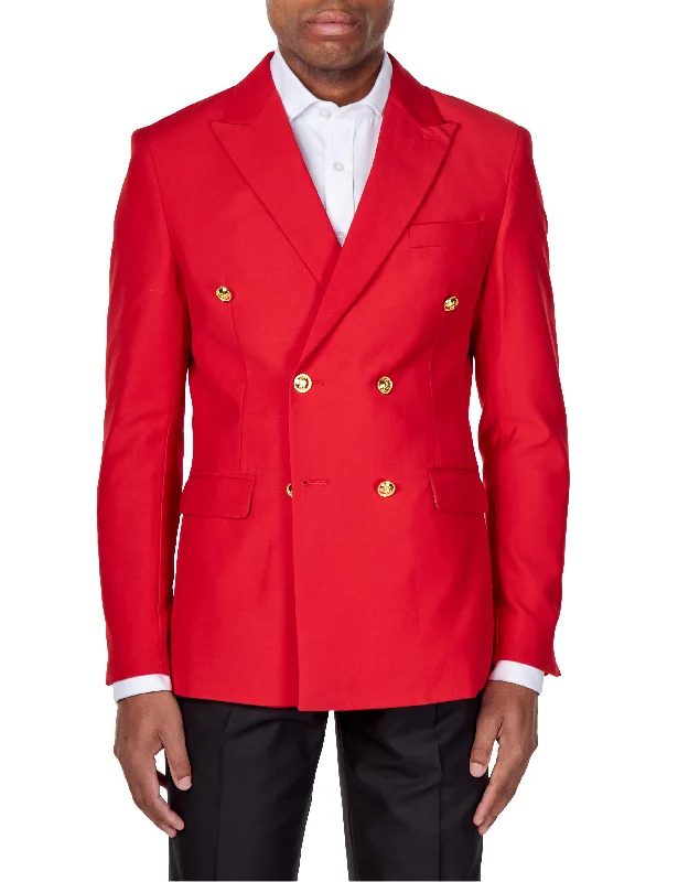 Shop trendy clothing for every season – Special promotion today. RED DOUBLE BREASTED GOLD BUTTON JACKET Shop trendy clothing for every season – Special promotion today. RED DOUBLE BREASTED GOLD BUTTON JACKET