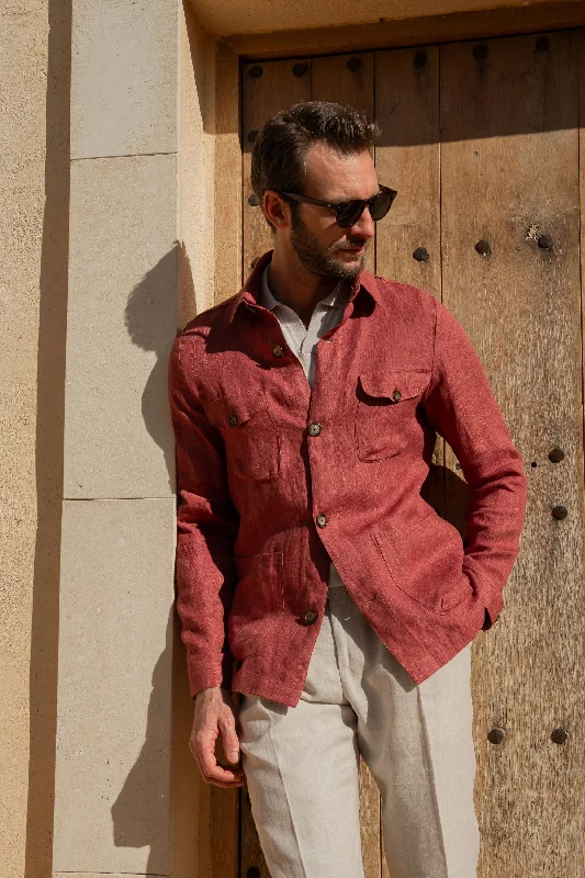 Best clothing deals . – Save up to 70% on trendy styles. Red herringbone linen safari jacket – Made in Italy Best clothing deals . – Save up to 70% on trendy styles. Red herringbone linen safari jacket – Made in Italy