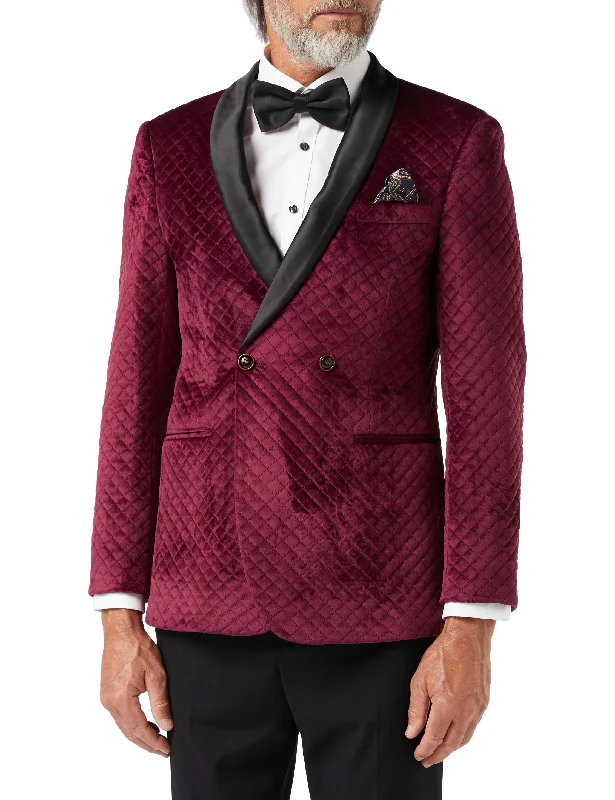 Don’t miss these deals – men’s fashion essentials for less. RHOM -Maroon Quilted Velvet Double Breasted Tuxedo Jacket Don’t miss these deals – men’s fashion essentials for less. RHOM -Maroon Quilted Velvet Double Breasted Tuxedo Jacket