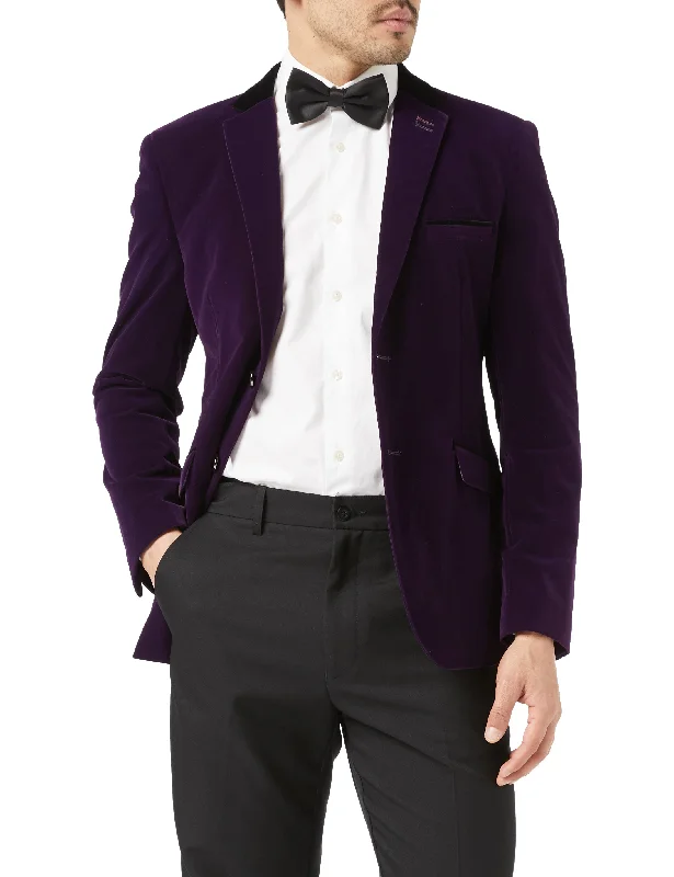 Seasonal clearance – Save on all clothing essentials this weekend. RICKY - Purple Soft Velvet Dinner Jacket Seasonal clearance – Save on all clothing essentials this weekend. RICKY - Purple Soft Velvet Dinner Jacket