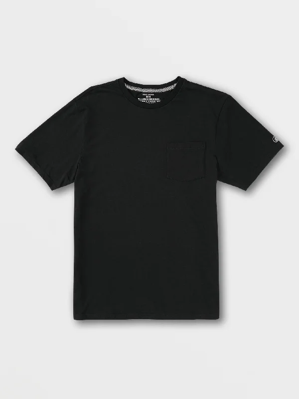 Solid Ss Pocket Tee - Black