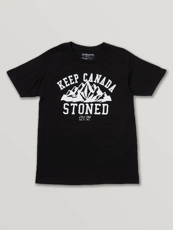 Mens Stoned Short Sleeve Tee - Black