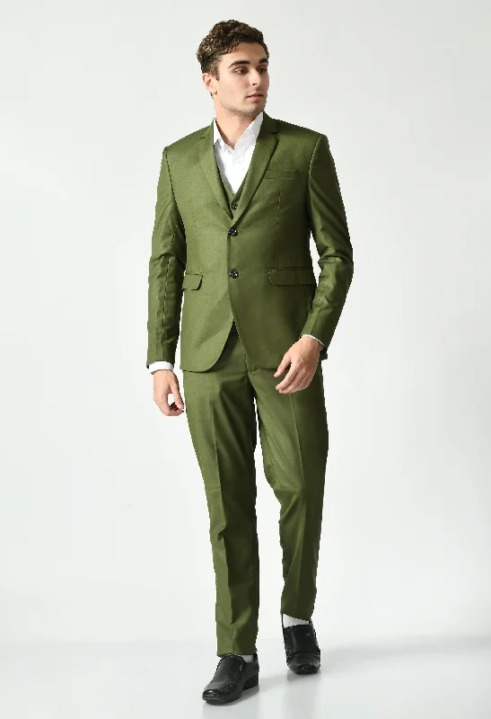 Shop the best clothing sale – Limited-time offer.  Tailored Green Slim Fit Suit Set