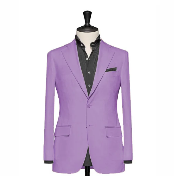 Save big on men’s casual wear – today only!  "The Clover" Solid Lavender Blazer