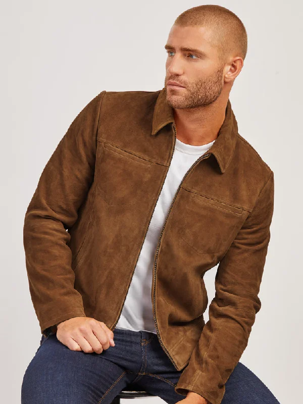 Shop stylish  fashion – Get huge savings on men’s clothing.  Suede Trucker Jacket