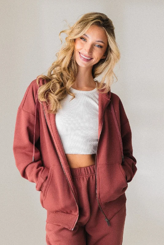 New season, new deals – shop men's clothing now!  Vitality Uni Cozy Zip - Rosewood