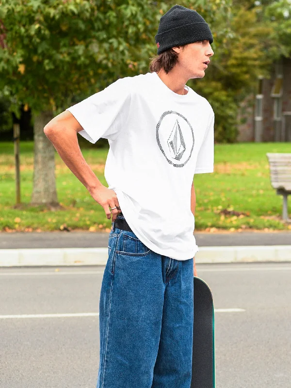 Circle Stone Short Sleeve Tee - White