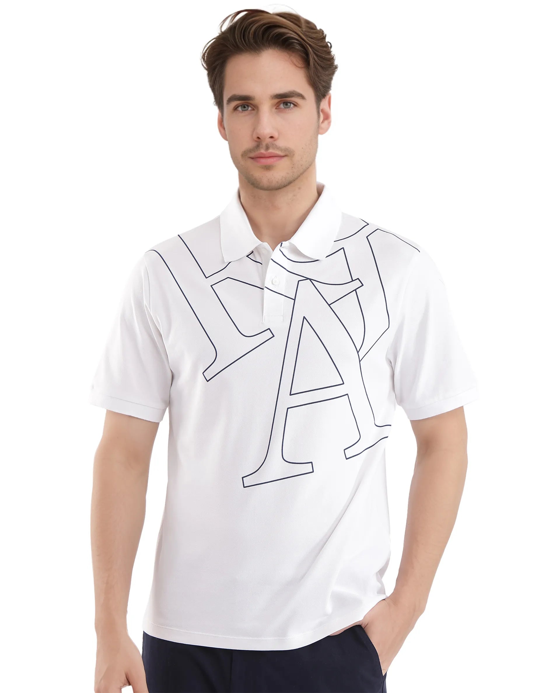 Shop clothing essentials at a fraction of the price – Rare Rabbit Men Daryl White Short Sleeve Collared Neck Plain Polo Shop clothing essentials at a fraction of the price – Rare Rabbit Men Daryl White Short Sleeve Collared Neck Plain Polo