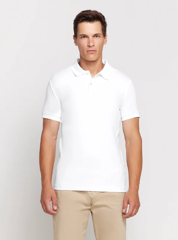 Eco White Nolan Polo T-Shirt