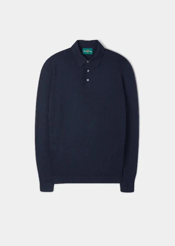 Shop the latest styles in men’s fashion – don’t miss out on these deals! Emsworth Cotton Long Sleeve Polo Shirt in Dark Navy Shop the latest styles in men’s fashion – don’t miss out on these deals! Emsworth Cotton Long Sleeve Polo Shirt in Dark Navy
