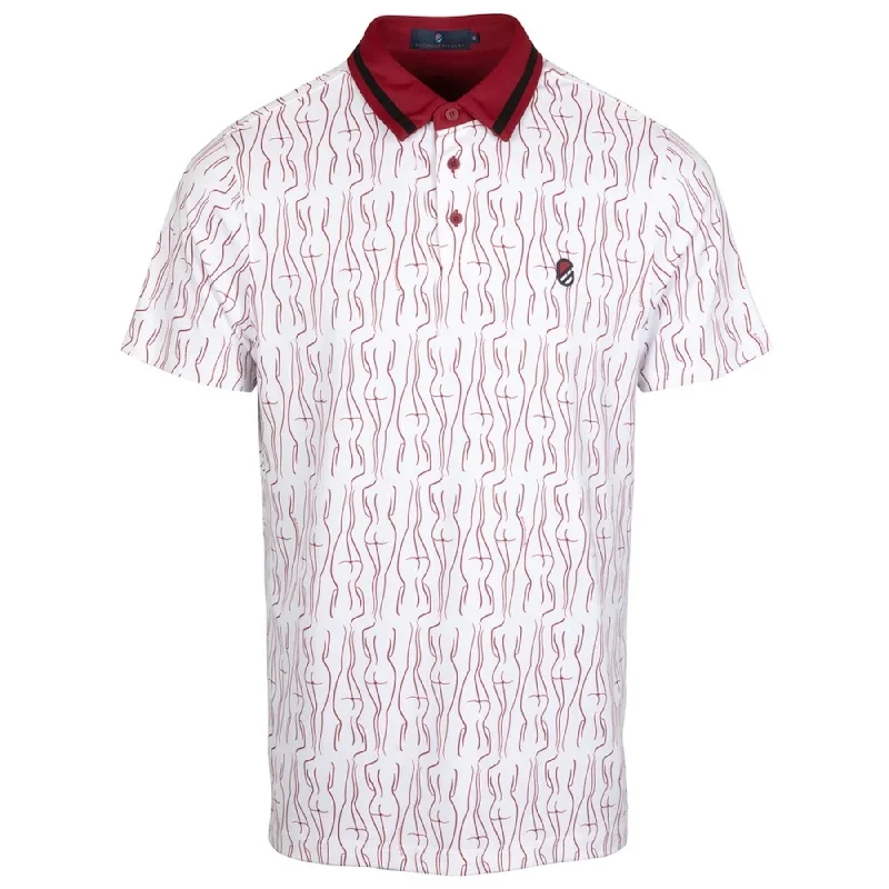Exclusive discounts on men's fashion – shop today!  Eve Polo Rhubarb Print - AW24