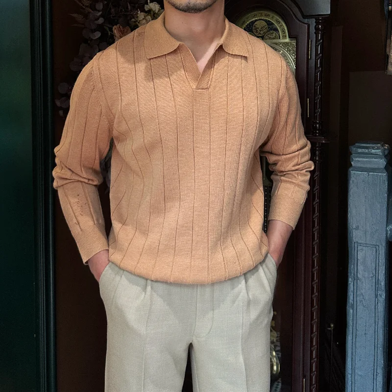 Upgrade your wardrobe with stylish clothing at discounted prices. Fabrizio Pleated Elegance Knitted Polo Long Sleeve Upgrade your wardrobe with stylish clothing at discounted prices. Fabrizio Pleated Elegance Knitted Polo Long Sleeve