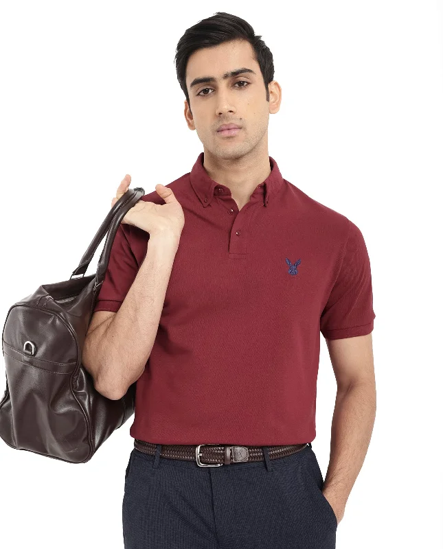 Massive markdowns on clothing items you love – Hurry before they’re gone! Rare Rabbit Men's Face Red Cotton Fabric Short Sleeves Button Down Collar Embroidered Logo Regular Fit Plain Polo T-Shirt Massive markdowns on clothing items you love – Hurry before they’re gone! Rare Rabbit Men's Face Red Cotton Fabric Short Sleeves Button Down Collar Embroidered Logo Regular Fit Plain Polo T-Shirt