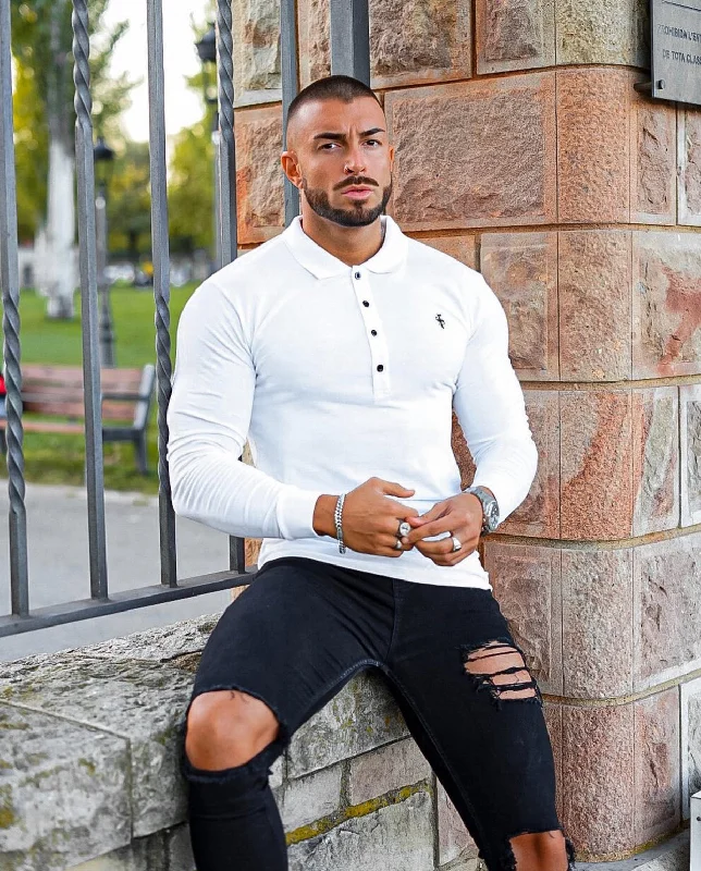Shop clothing for less – Amazing savings on your favorite styles. Father Sons Classic White Polo Long Sleeve Shirt - FSH039 Shop clothing for less – Amazing savings on your favorite styles. Father Sons Classic White Polo Long Sleeve Shirt - FSH039