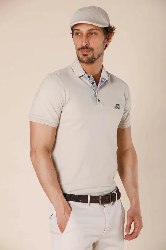 Leopardi polo uomo in piquet con dettagli sartoriali regular ①