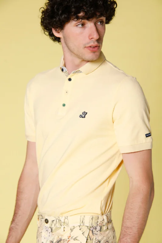 Leopardi polo uomo in piquet con dettagli sartoriali regular ①