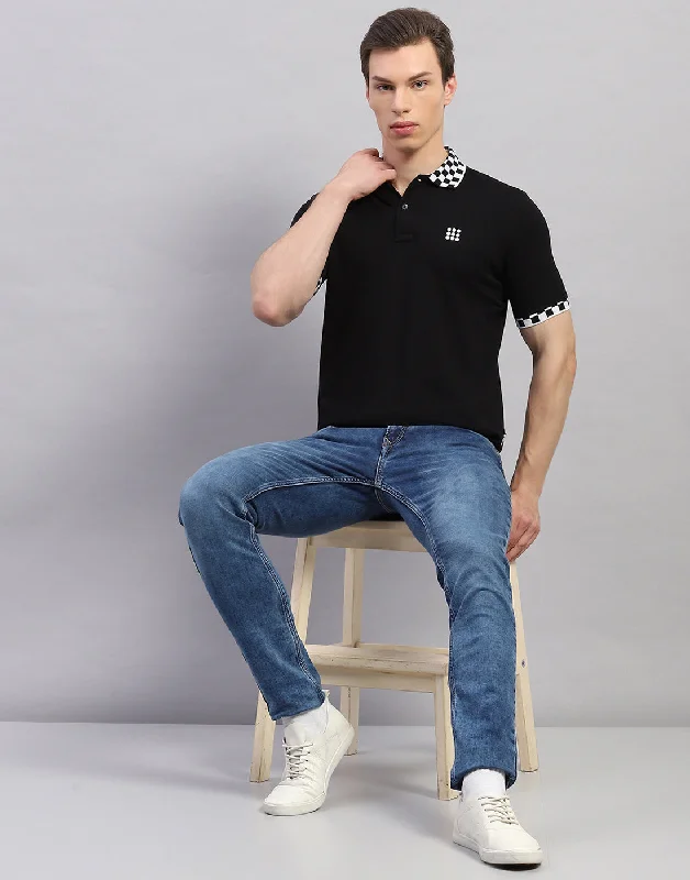 Best clothing deals of the season – Shop now and enjoy big savings. Men Black Solid Polo Collar Half Sleeve T-Shirt Best clothing deals of the season – Shop now and enjoy big savings. Men Black Solid Polo Collar Half Sleeve T-Shirt