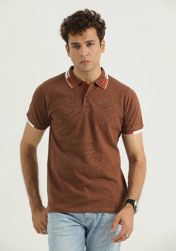 Men Brown Polo Shirt