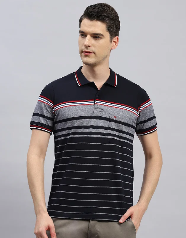 Flash deals on men’s clothing – Grab yours today! Men Navy Blue Stripe Polo Collar Half Sleeve T-Shirt Flash deals on men’s clothing – Grab yours today! Men Navy Blue Stripe Polo Collar Half Sleeve T-Shirt