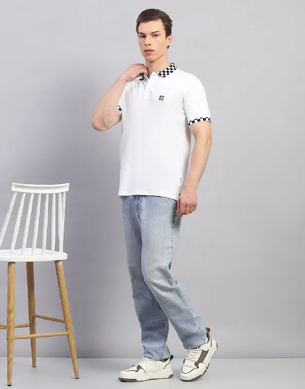 Hurry, the best deals on men’s fashion won’t last long! Men White Solid Polo Collar Half Sleeve T-Shirt Hurry, the best deals on men’s fashion won’t last long! Men White Solid Polo Collar Half Sleeve T-Shirt