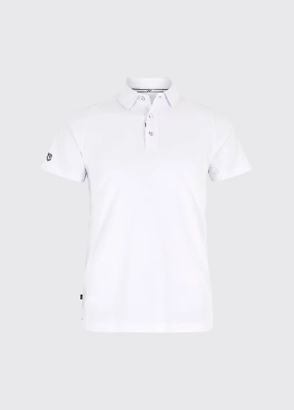 Menton Men's Technical Polo - White