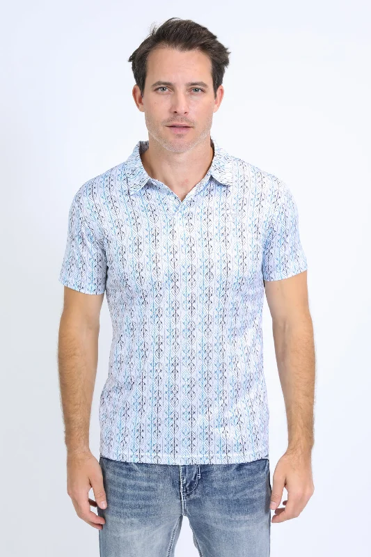 Shop now and enjoy massive savings on stylish clothing for all seasons. Mens Performance Fabric Print White Polo Shop now and enjoy massive savings on stylish clothing for all seasons. Mens Performance Fabric Print White Polo