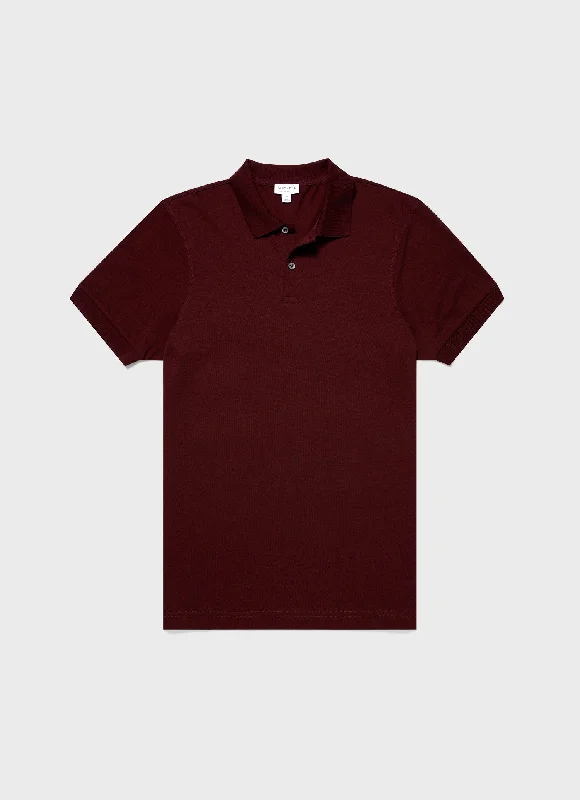 Flash discounts on men’s clothing – Don’t miss out!  Men's Piqué Polo Shirt in Port