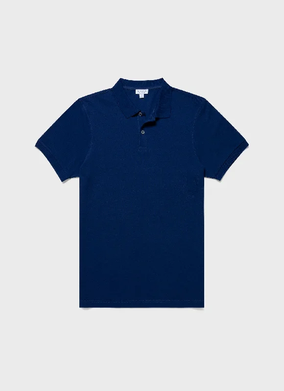 Flash sale alert! Shop fashion-forward clothing at discounted prices. Men's Piqué Polo Shirt in Space Blue Flash sale alert! Shop fashion-forward clothing at discounted prices. Men's Piqué Polo Shirt in Space Blue