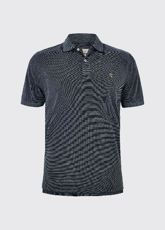 Mullaghmore Striped Polo - Steel