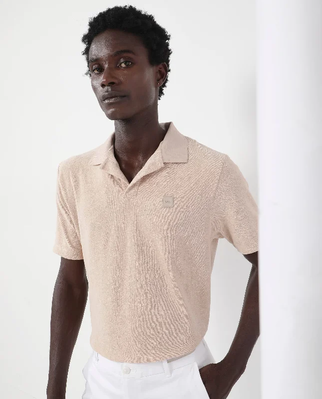Affordable clothing for men and women – Shop today for big savings. Rare Rabbit Men's Merk Beige Cotton Polyester Fabric Short Sleeve Johnny Collar Regular Fit Towel Terry Textured Polo T-Shirt Affordable clothing for men and women – Shop today for big savings. Rare Rabbit Men's Merk Beige Cotton Polyester Fabric Short Sleeve Johnny Collar Regular Fit Towel Terry Textured Polo T-Shirt