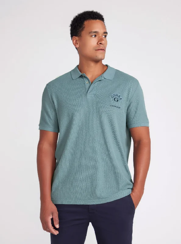 Shop now for fresh styles at discounted prices.  Ocean Blue Ground Logo Polo T-Shirt