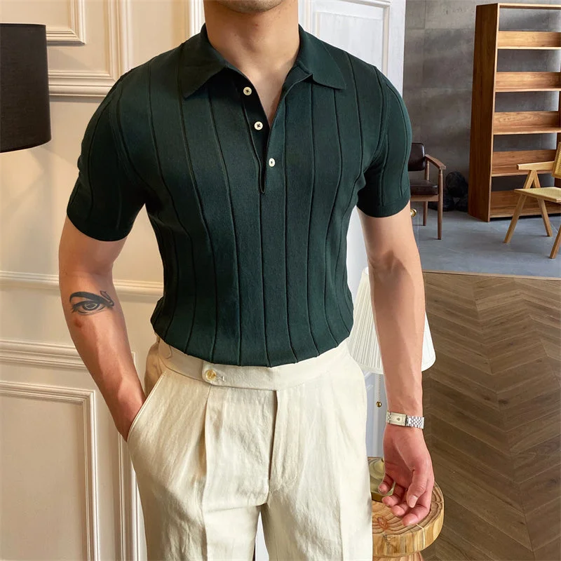 Shop the hottest fashion trends for less –  deals you can’t miss.  Pleated Elegance Knitted Polo