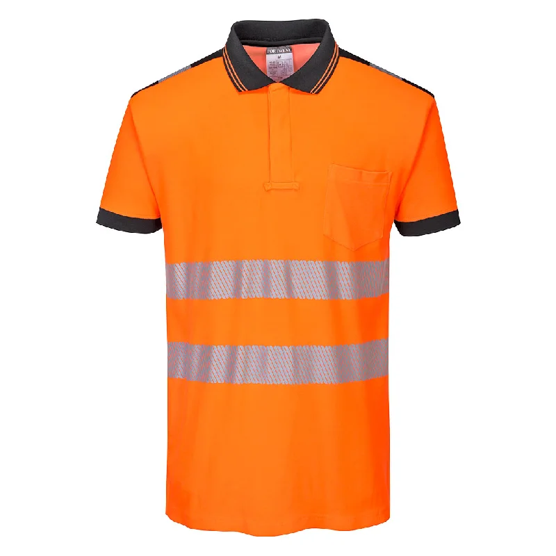 Portwest T180 PW3 Hi Vis Polo Shirt Short Sleeved