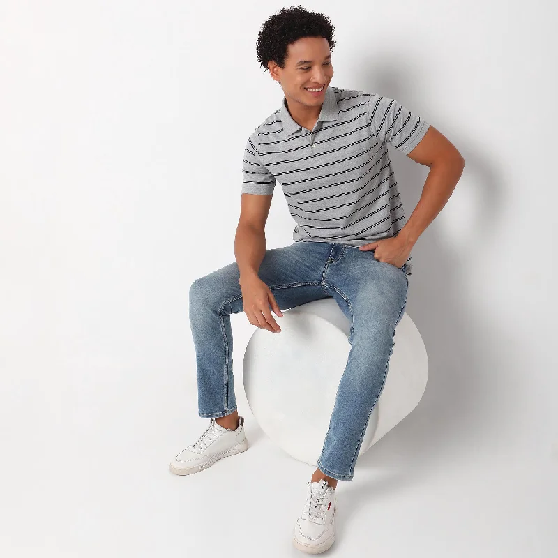Exclusive offers on men’s wardrobe essentials – save more now!  Madison Polo™ - Comfort Blend - Regular Fit Striped Polo T-Shirt