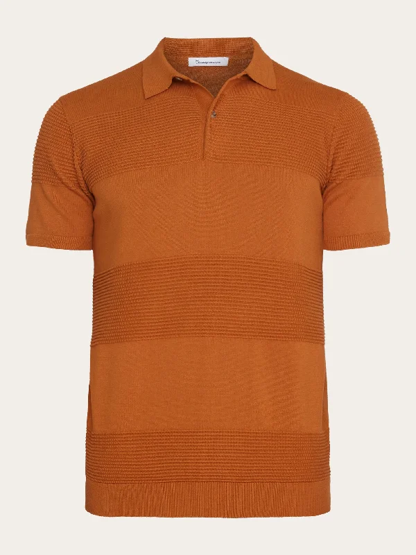 End-of-season sale – men’s clothing essentials up to 60% off! Regular pattern knitted short sleeved polo - GOTS/Vegan - Leather Brown End-of-season sale – men’s clothing essentials up to 60% off! Regular pattern knitted short sleeved polo - GOTS/Vegan - Leather Brown