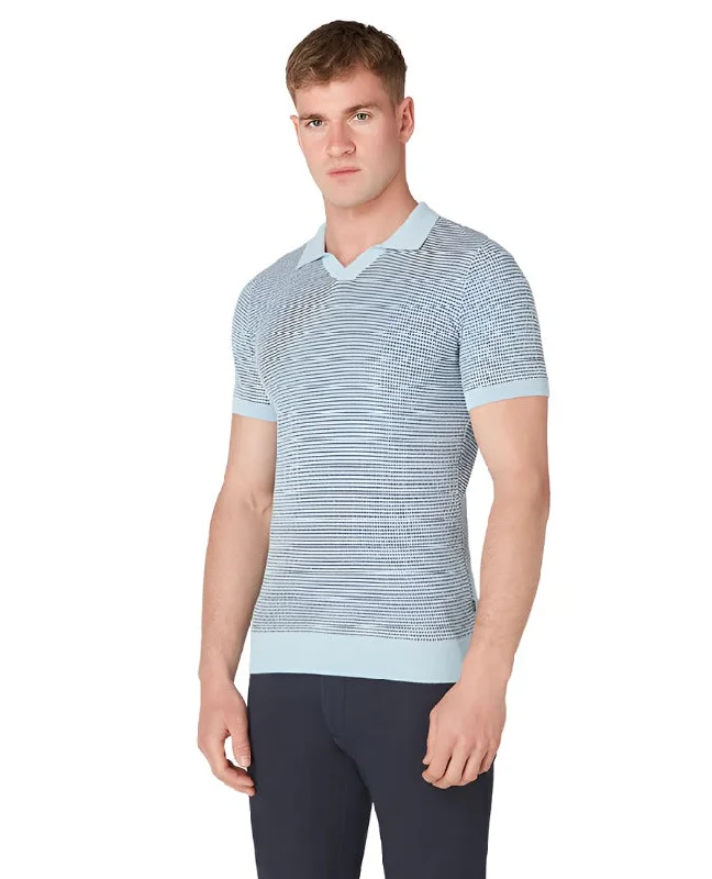 Upgrade your wardrobe with stylish clothing at discounted prices.  ID70243-Remus Blue Skipper Collar Polo