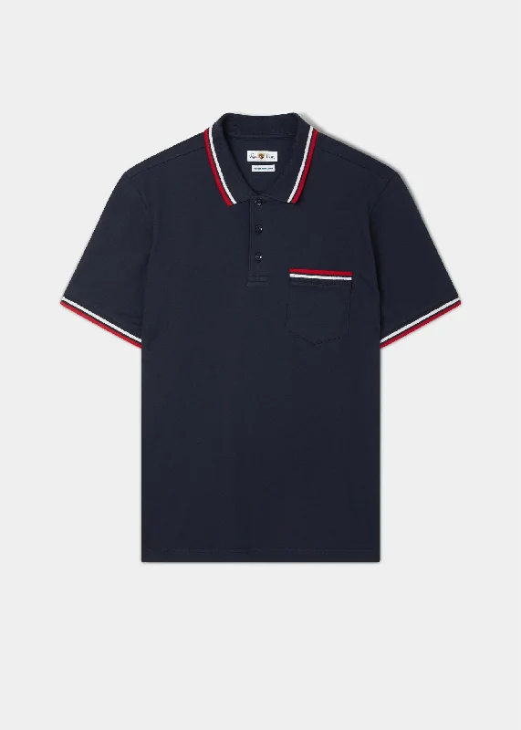 Get 25% off select men’s clothing when you shop online! Shoreham Polo Shirt with Tipped Trim In Navy Get 25% off select men’s clothing when you shop online! Shoreham Polo Shirt with Tipped Trim In Navy