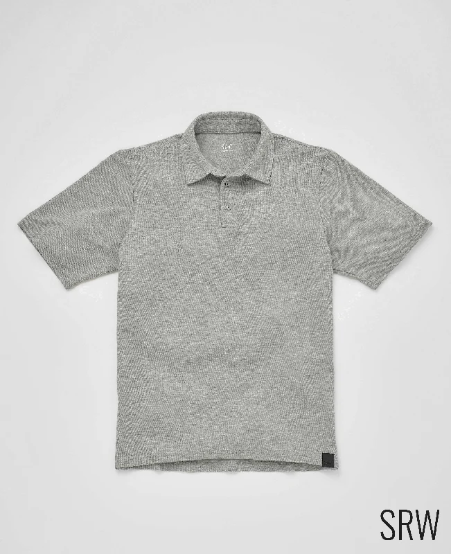 Shop now for affordable fashion – Enjoy free shipping on clothing orders.  Marl Grey Short Sleeve Active Polo Shirt