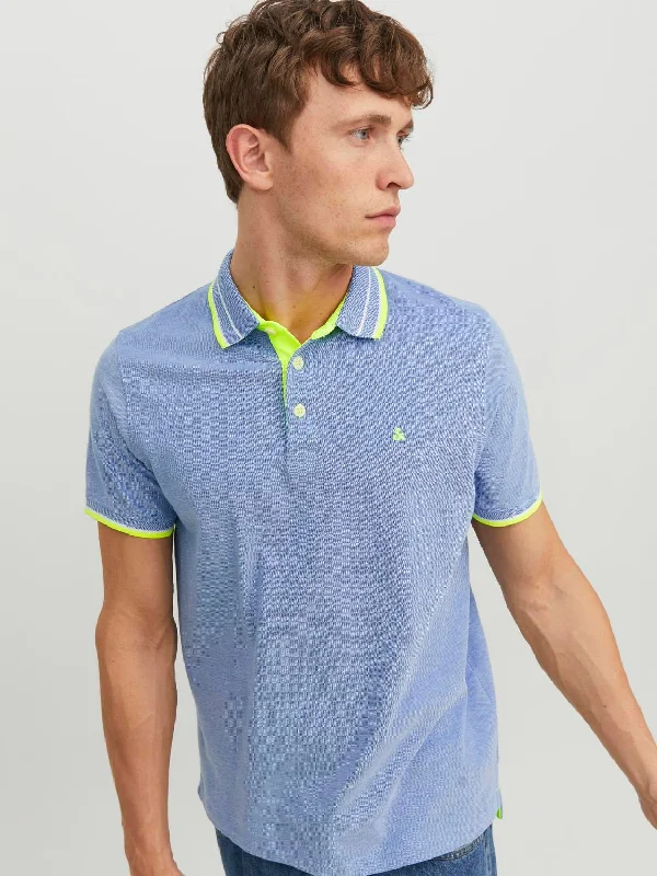 Time to upgrade your wardrobe – shop men’s fashion on sale.  Tipped Polo in Cobalt