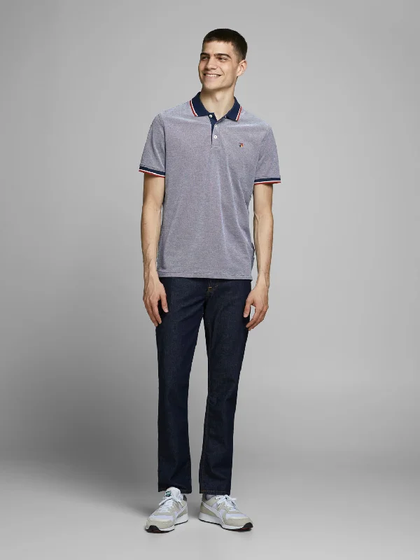 Pique Polo Shirt in Mood Indigo