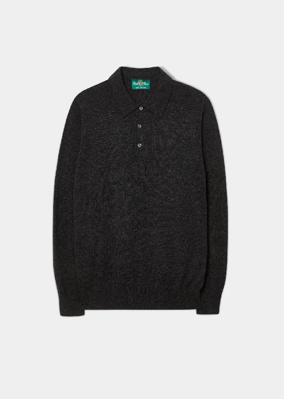 Limited-time offer – Shop top-rated clothing with massive discounts! Tresswell Geelong Wool Long Sleeve Polo Shirt in Charcoal - Regular Fit Limited-time offer – Shop top-rated clothing with massive discounts! Tresswell Geelong Wool Long Sleeve Polo Shirt in Charcoal - Regular Fit