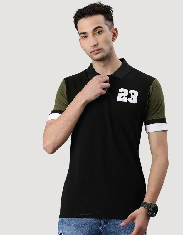 Huge deals on men’s clothing – Limited-time only! Black sporty Colorblock polo T-shirt Huge deals on men’s clothing – Limited-time only! Black sporty Colorblock polo T-shirt