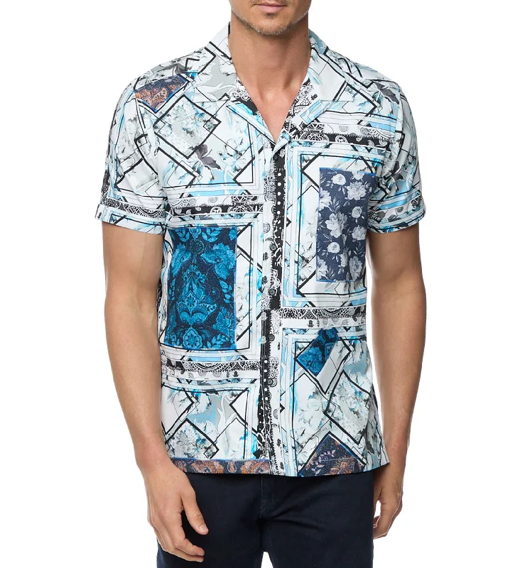 Robert Graham The Hatch Short Sleeve Woven Sport Shirt